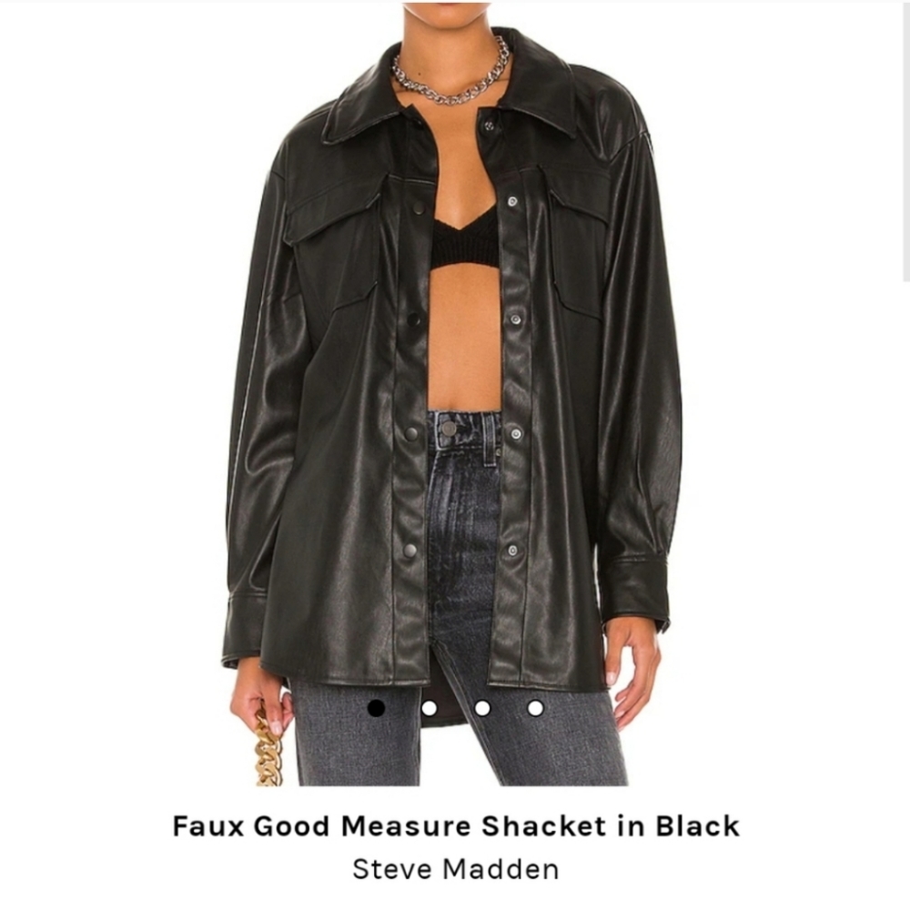Steve Madden Faux Leather Shacket